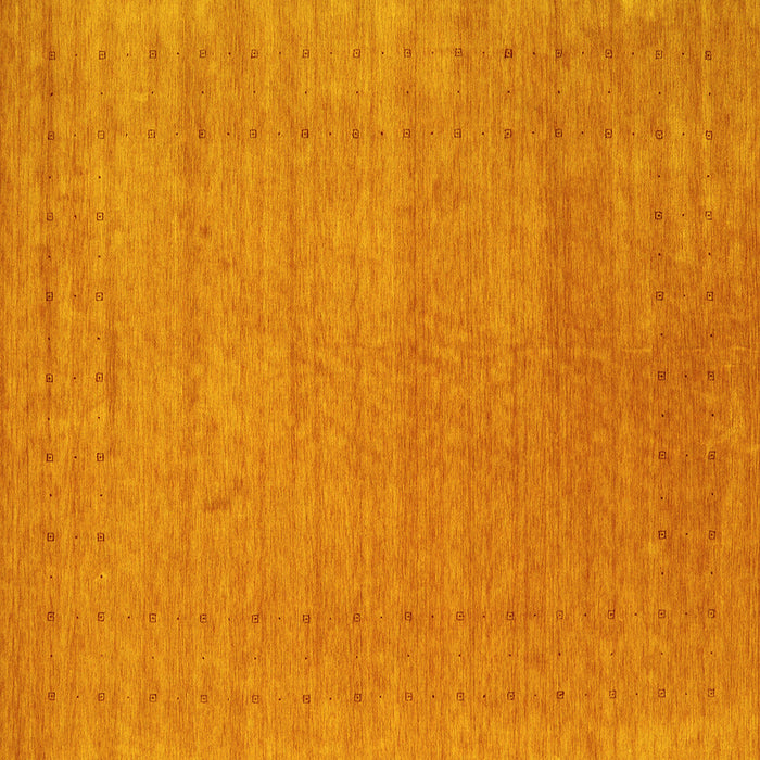 Square Machine Washable Abstract Yellow Contemporary Rug, wshcon2449yw