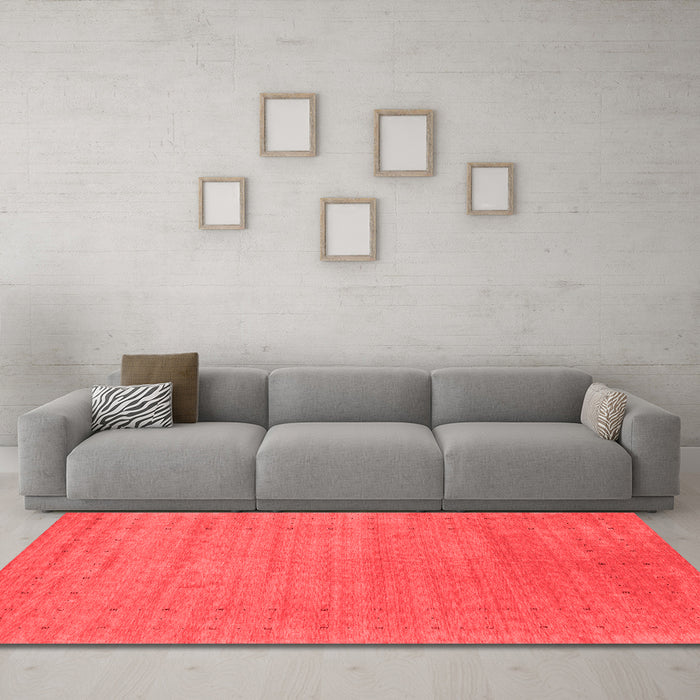 Contemporary Red Washable Rugs