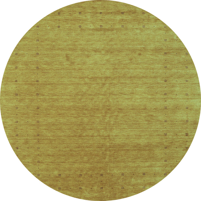 Round Abstract Light Blue Contemporary Rug, con2449lblu