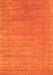 Abstract Orange Contemporary Rug, con2449org