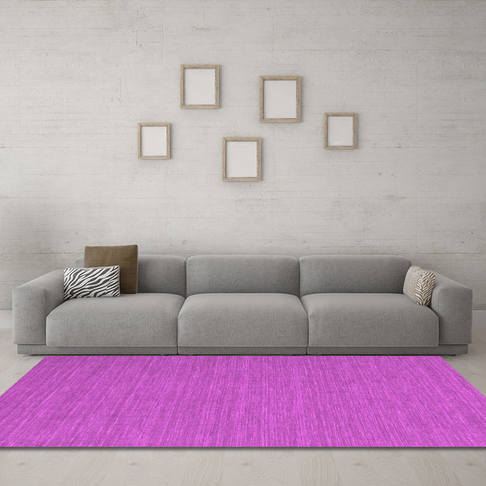 Machine Washable Abstract Pink Contemporary Rug in a Living Room, wshcon244pnk