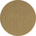 Round Abstract Brown Contemporary Rug, con244brn