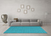 Machine Washable Abstract Light Blue Contemporary Rug in a Living Room, wshcon244lblu