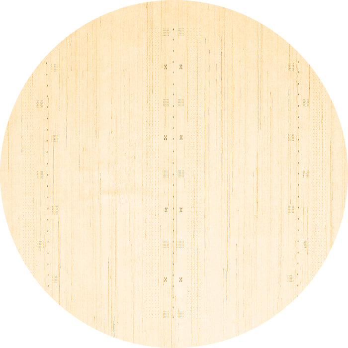 Round Machine Washable Solid Brown Modern Rug, wshcon2450brn