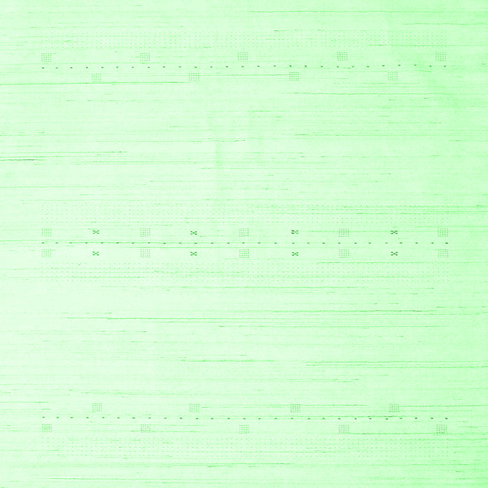 Square Machine Washable Solid Emerald Green Modern Area Rugs, wshcon2450emgrn