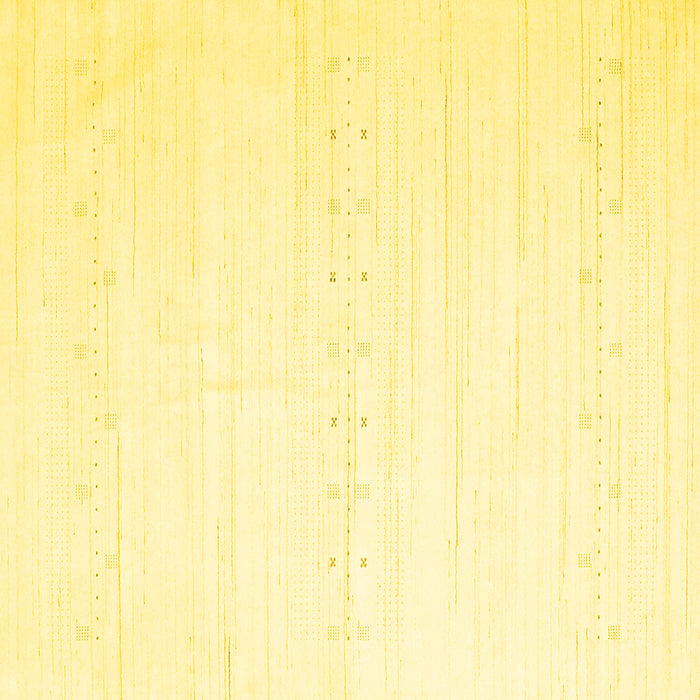 Square Solid Yellow Modern Rug, con2450yw