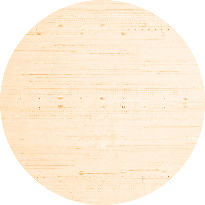 Square Solid Orange Modern Rug, con2450org