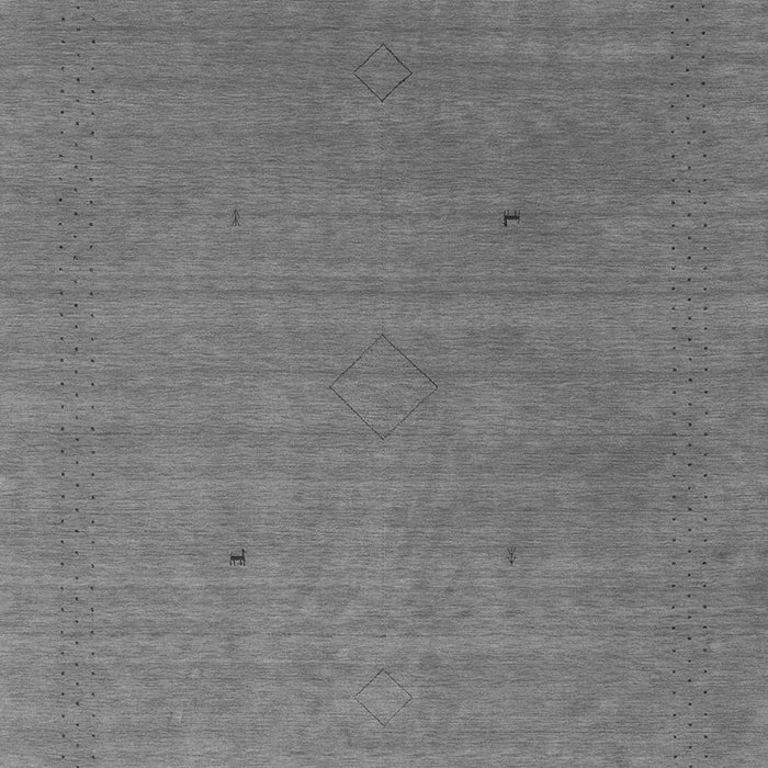 Serging Thickness of Machine Washable Abstract Gray Contemporary Rug, wshcon2451gry