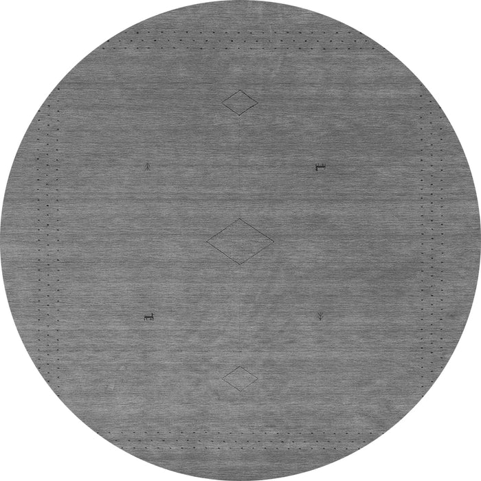 Square Abstract Gray Contemporary Rug, con2451gry