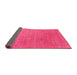 Sideview of Abstract Pink Contemporary Rug, con2451pnk