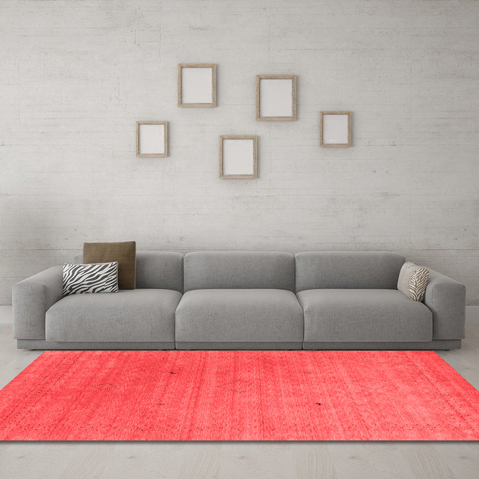 Contemporary Red Washable Rugs