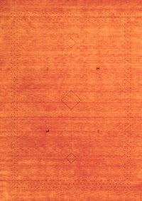 Abstract Orange Contemporary Rug, con2451org