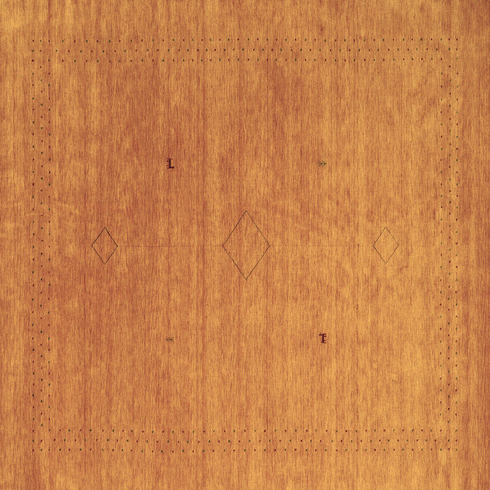 Square Abstract Brown Contemporary Rug, con2451brn