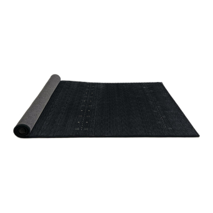 Thickness of Contemporary Gunmetal Green Modern Rug, con2452