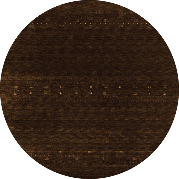 Square Abstract Orange Contemporary Rug, con2452org