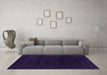 Machine Washable Abstract Purple Contemporary Area Rugs in a Living Room, wshcon2452pur