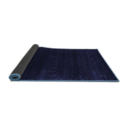 Sideview of Abstract Blue Contemporary Rug, con2452blu