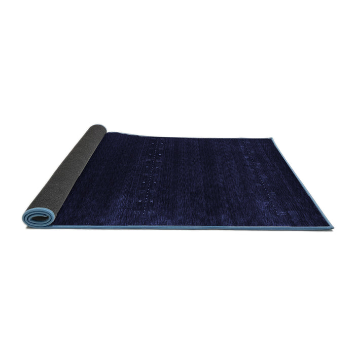 Sideview of Abstract Blue Contemporary Rug, con2452blu