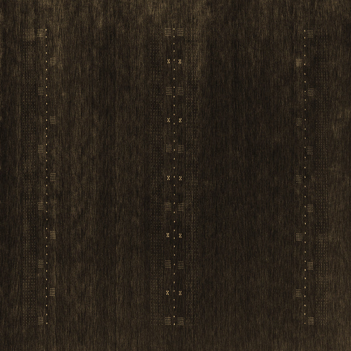 Square Machine Washable Abstract Brown Contemporary Rug, wshcon2452brn