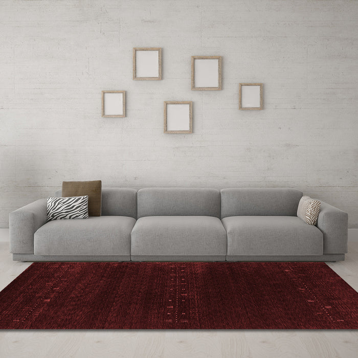 Contemporary Red Washable Rugs