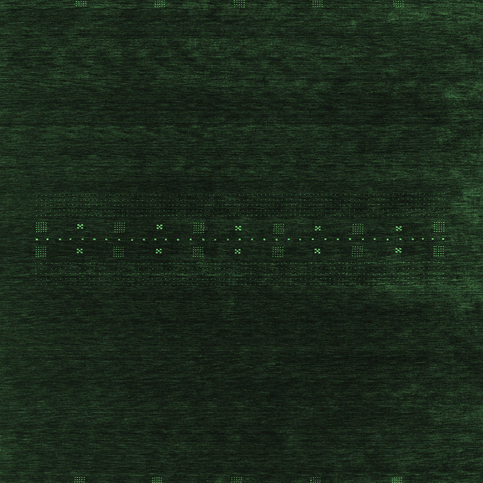 Machine Washable Abstract Emerald Green Contemporary Area Rugs, wshcon2452emgrn