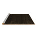 Sideview of Machine Washable Abstract Brown Contemporary Rug, wshcon2452brn