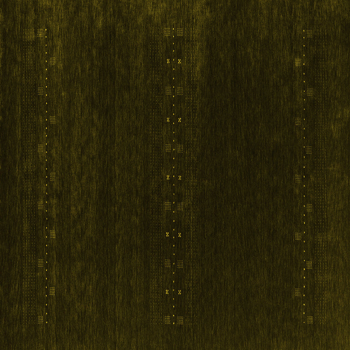 Square Abstract Yellow Contemporary Rug, con2452yw