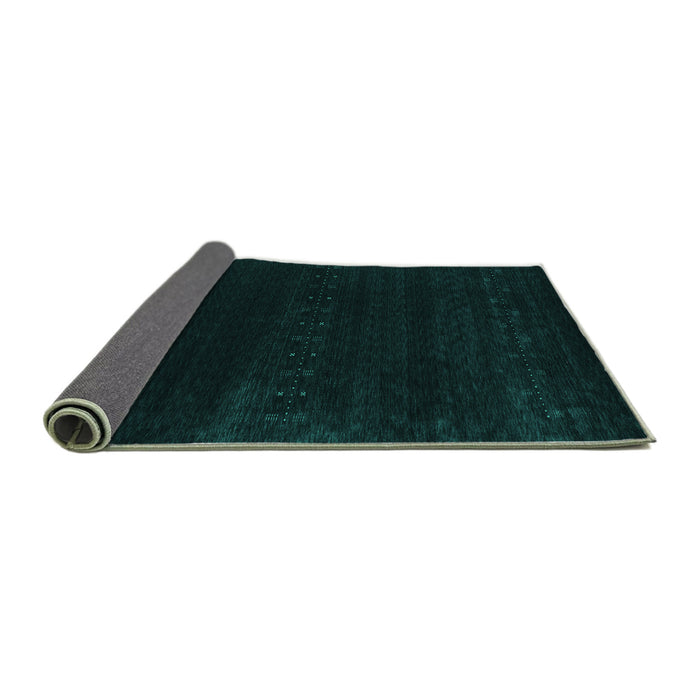 Sideview of Abstract Turquoise Contemporary Rug, con2452turq