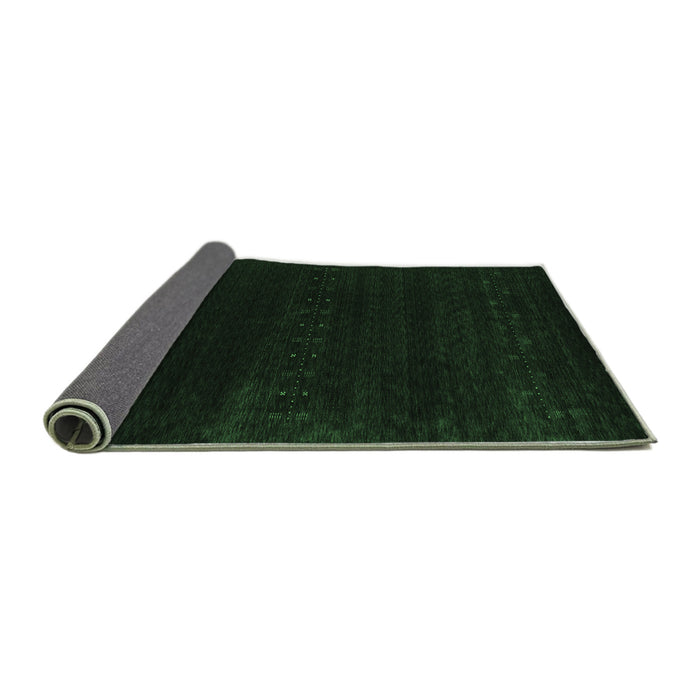 Sideview of Abstract Emerald Green Contemporary Rug, con2452emgrn