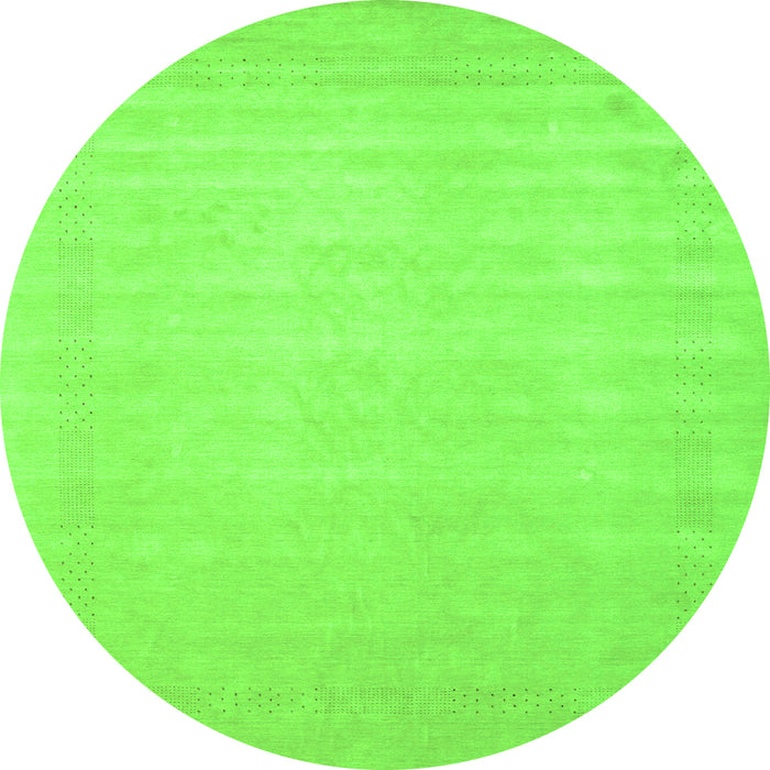 Machine Washable Solid Green Modern Area Rugs, wshcon2453grn