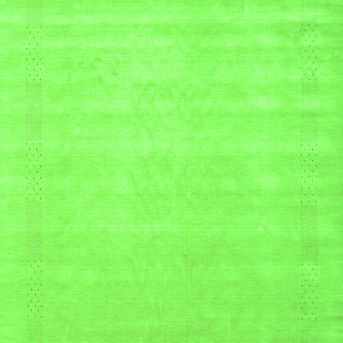 Serging Thickness of Machine Washable Solid Green Modern Area Rugs, wshcon2453grn