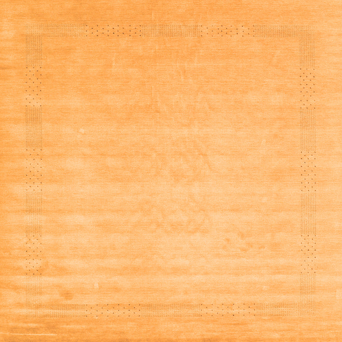 Serging Thickness of Solid Orange Modern Rug, con2453org