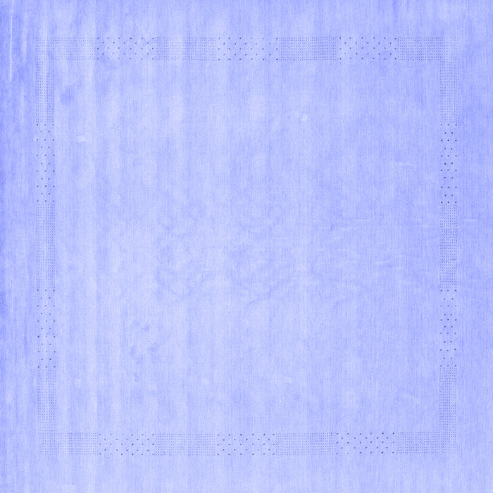 Square Solid Blue Modern Rug, con2453blu