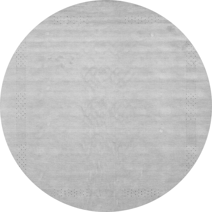 Machine Washable Solid Gray Modern Rug, wshcon2453gry