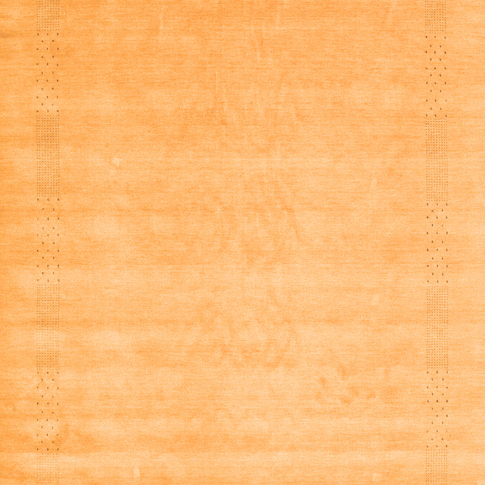 Serging Thickness of Machine Washable Solid Orange Modern Area Rugs, wshcon2453org