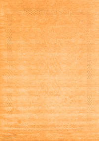 Solid Orange Modern Rug, con2453org