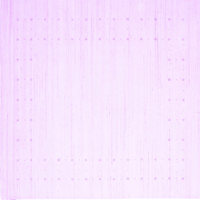 Square Solid Purple Modern Rug, con2454pur