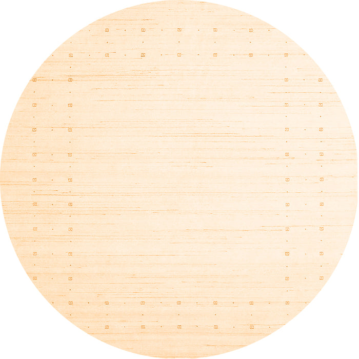 Square Solid Orange Modern Rug, con2454org