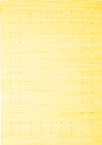 Solid Yellow Modern Rug, con2454yw