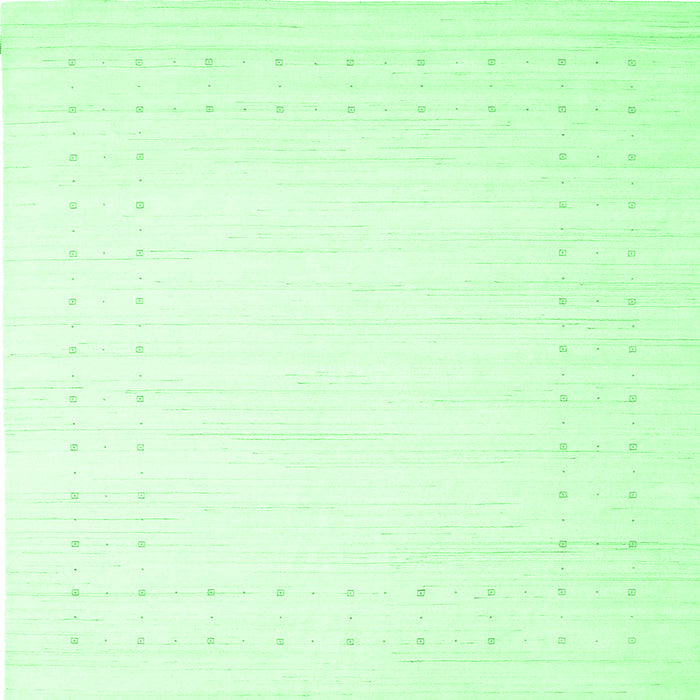 Square Solid Emerald Green Modern Rug, con2454emgrn