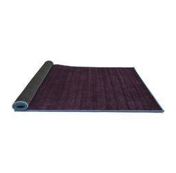 Sideview of Abstract Blue Contemporary Rug, con2455blu