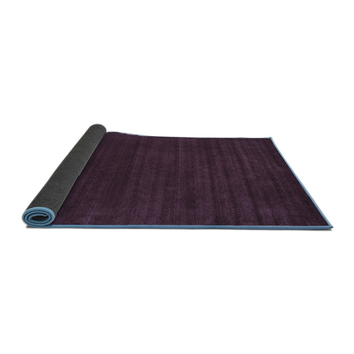 Sideview of Abstract Blue Contemporary Rug, con2455blu