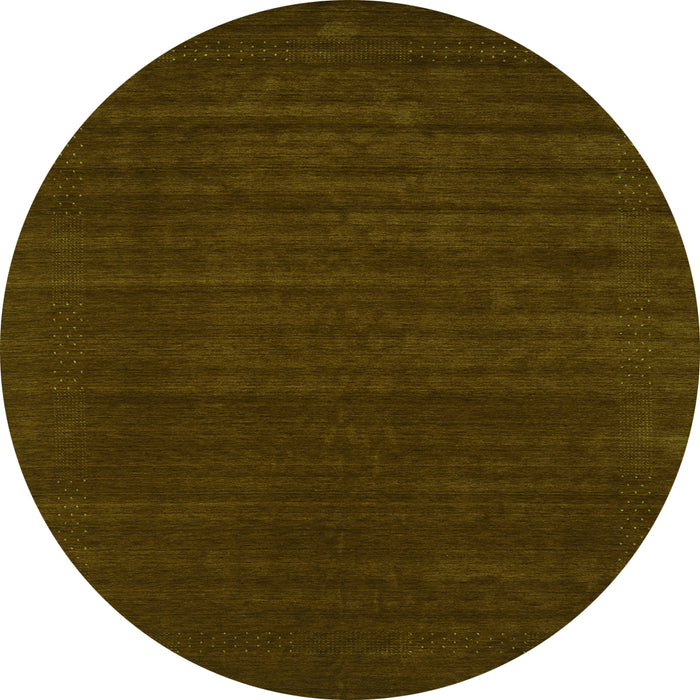 Square Abstract Green Contemporary Rug, con2455grn