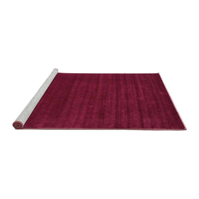 Sideview of Machine Washable Abstract Purple Contemporary Area Rugs, wshcon2455pur