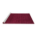 Sideview of Machine Washable Abstract Purple Contemporary Area Rugs, wshcon2455pur