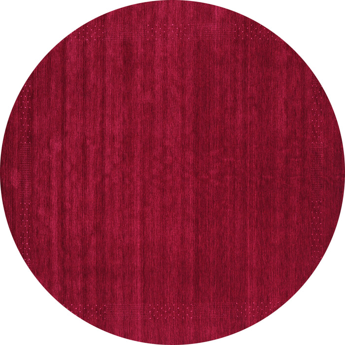 Round Abstract Pink Contemporary Rug, con2455pnk