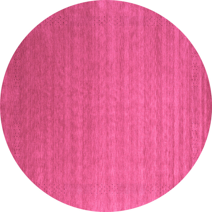 Round Abstract Purple Contemporary Rug, con2456pur