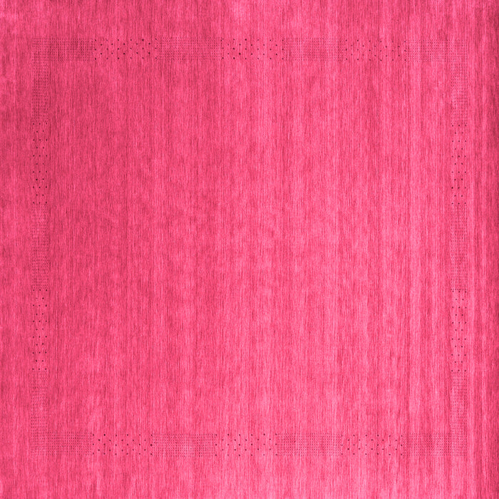 Square Machine Washable Abstract Pink Contemporary Rug, wshcon2456pnk