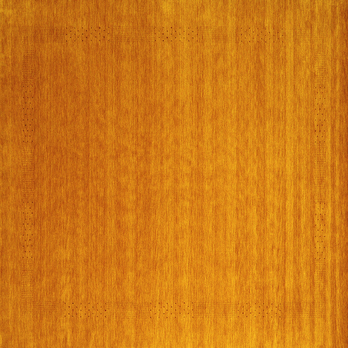 Square Abstract Yellow Contemporary Rug, con2456yw