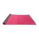 Sideview of Abstract Pink Contemporary Rug, con2456pnk